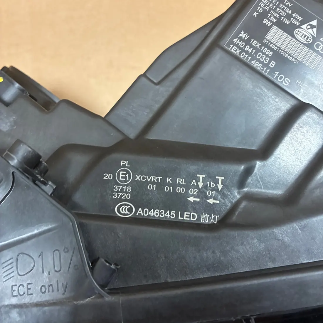 Audi A8 S8 D4 Facelift Left Matrix LED Headlight 4H0941033B No Modules thumbnail 3