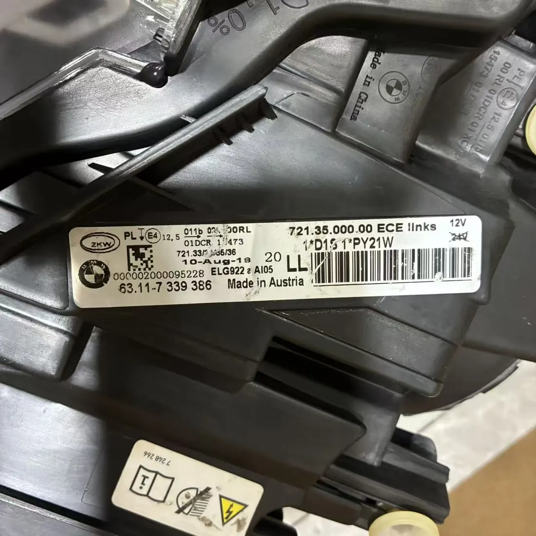 BMW 3 Series F30 F31 Pre-LCI 2012-2015 Bi-Xenon Headlight RH Original Used thumbnail 4