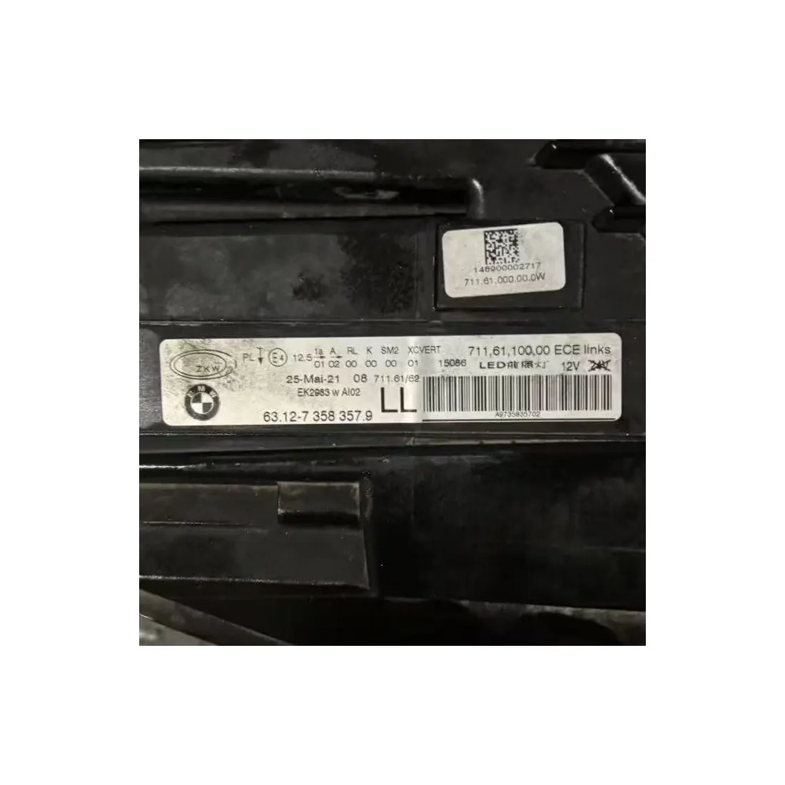 BMW 6 Series F06 F12 F13 Left Adaptive LED Headlight 63127358357 ZKW thumbnail 2
