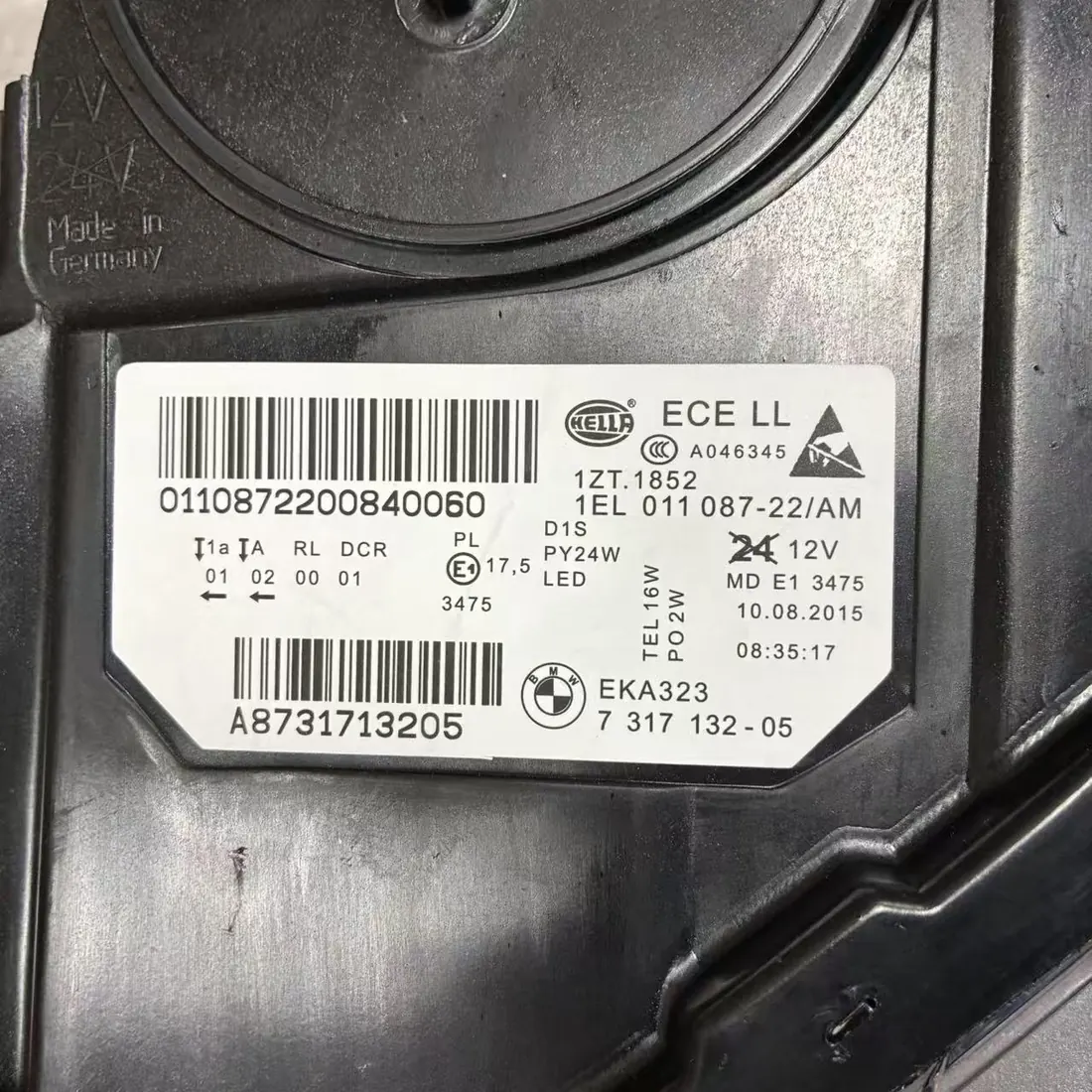 BMW F10 Pre-LCI LH Xenon Headlight Non-AFS Without Modules thumbnail 6