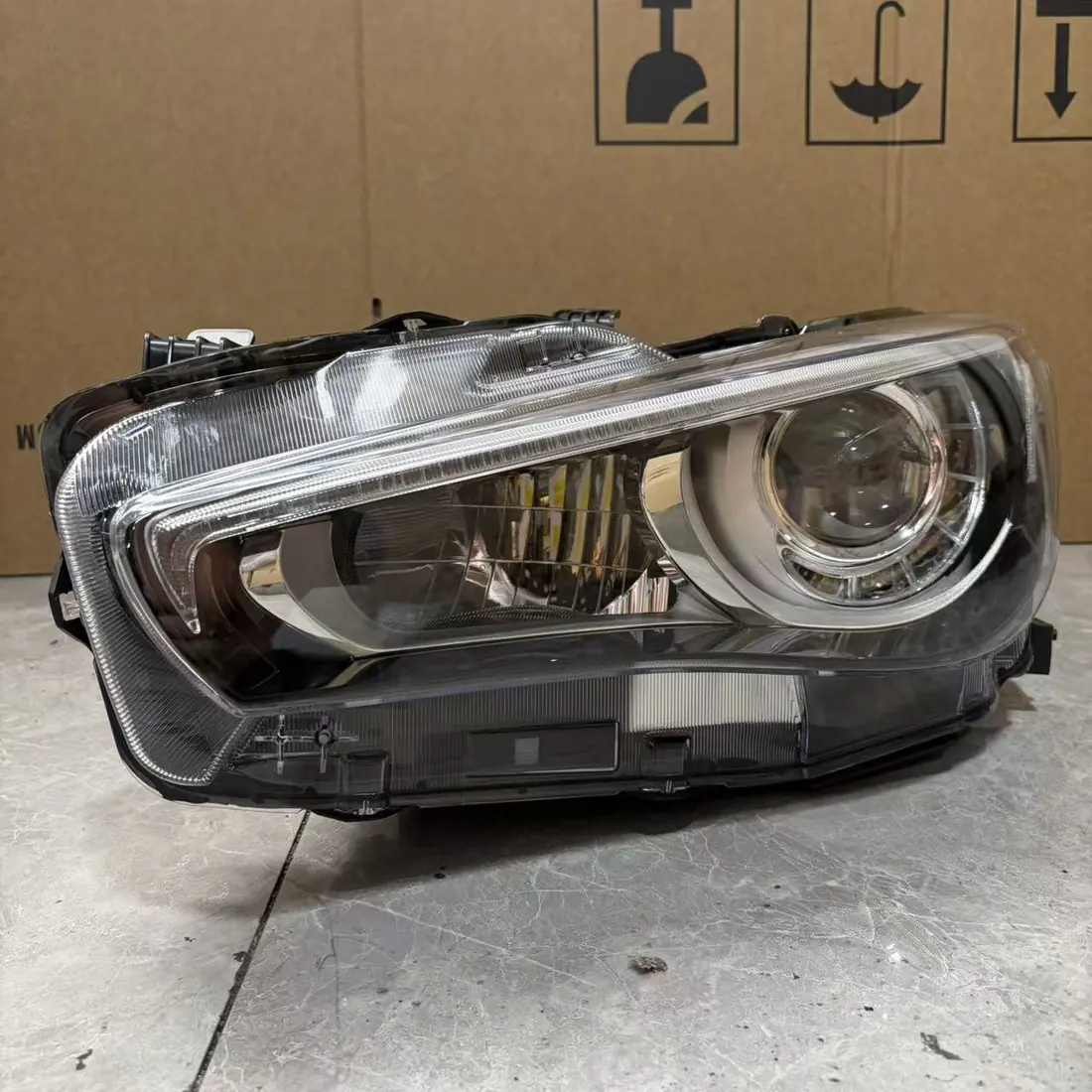 Infiniti Q50 Q50L V37 2014-2017 LH Full LED AFS Adaptive Headlight Assembly thumbnail 6