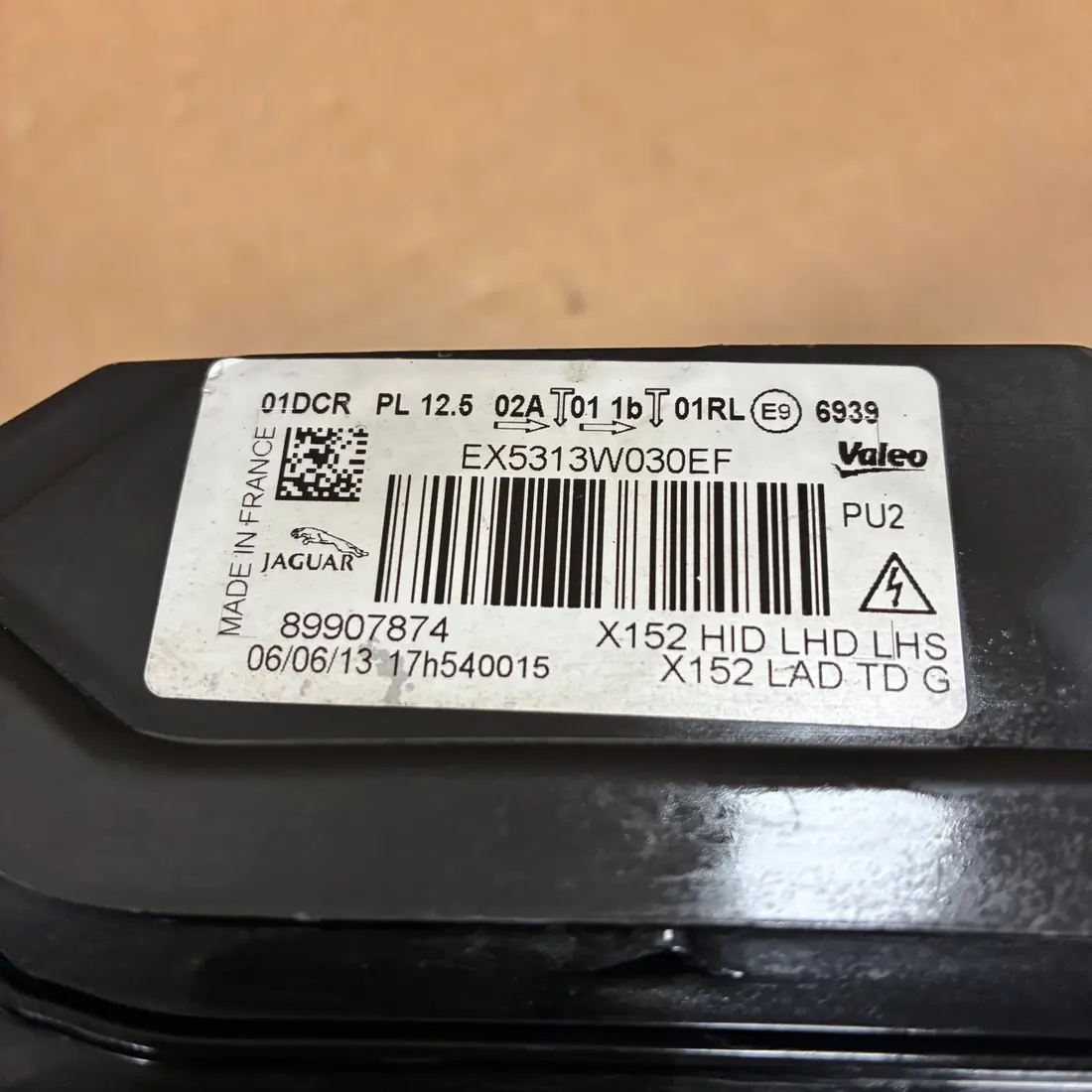Jaguar F-Type X152 Pre-Facelift LH Bi-Function HID Headlight Without Modules thumbnail 4