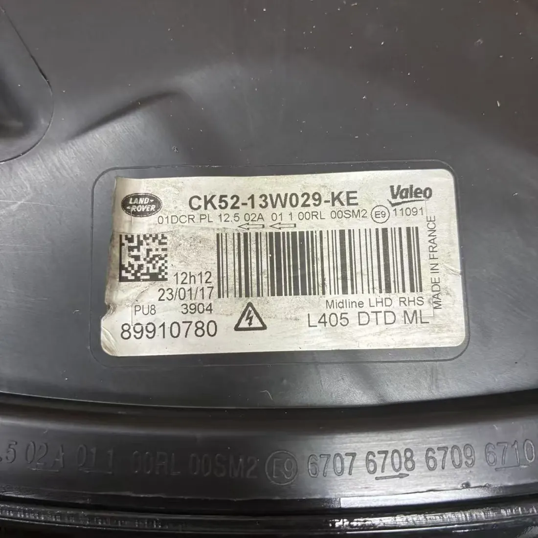 Land Rover Range Rover L405 2013-2017 Pre-Facelift RH Adaptive Bi-Xenon AFS Headlight CK52-13W029-KE Original Used thumbnail 6