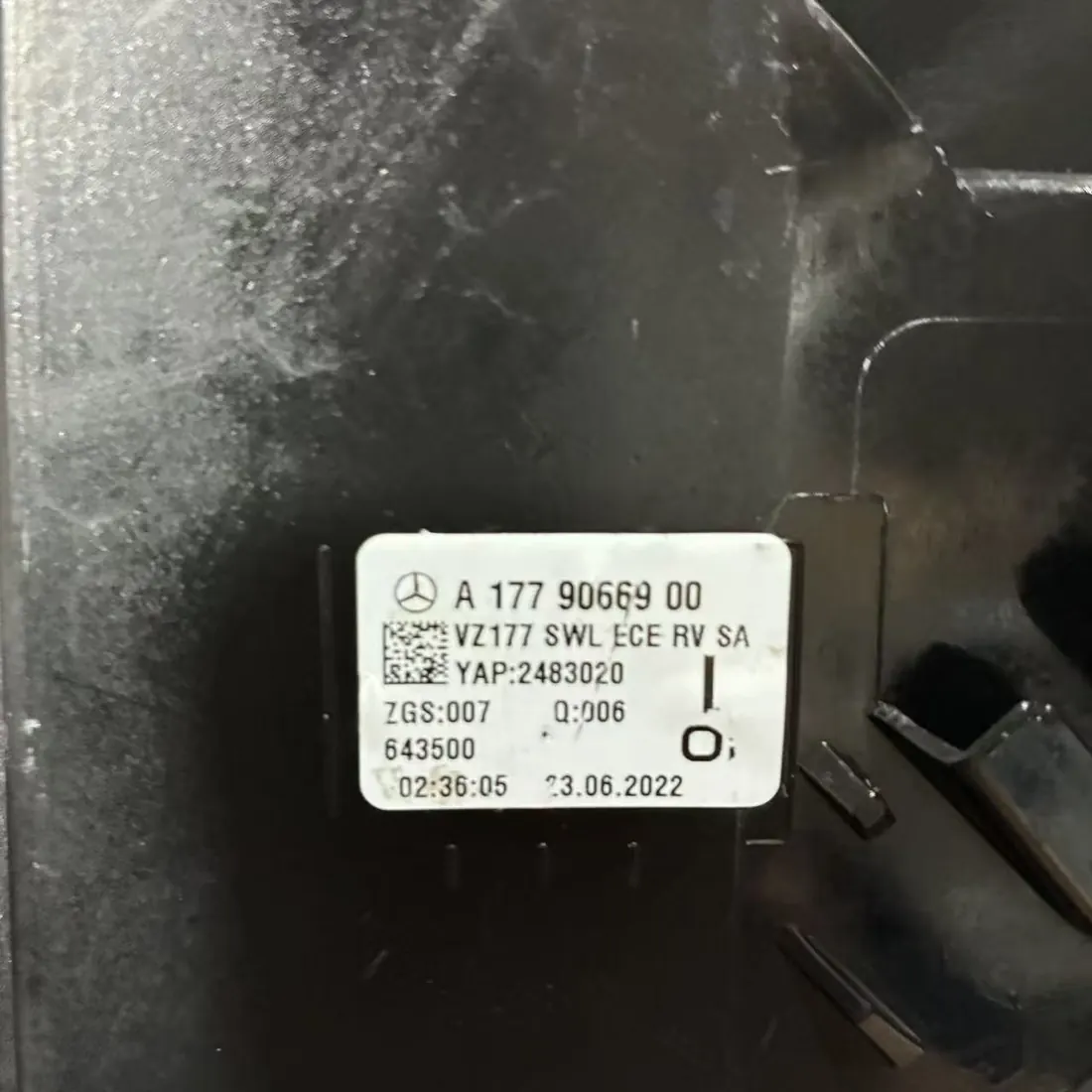 Mercedes-Benz A-Class V177 Sedan LED Left Outer Tail Light 2019-2022 A1779066900 thumbnail 3