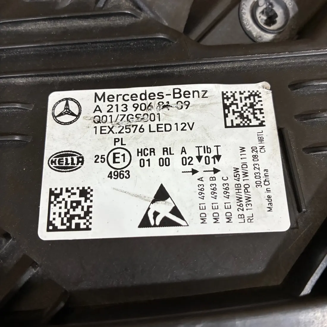 Mercedes-Benz E-Class W213 LH LED Headlight A2139068109 Without Modules thumbnail 3