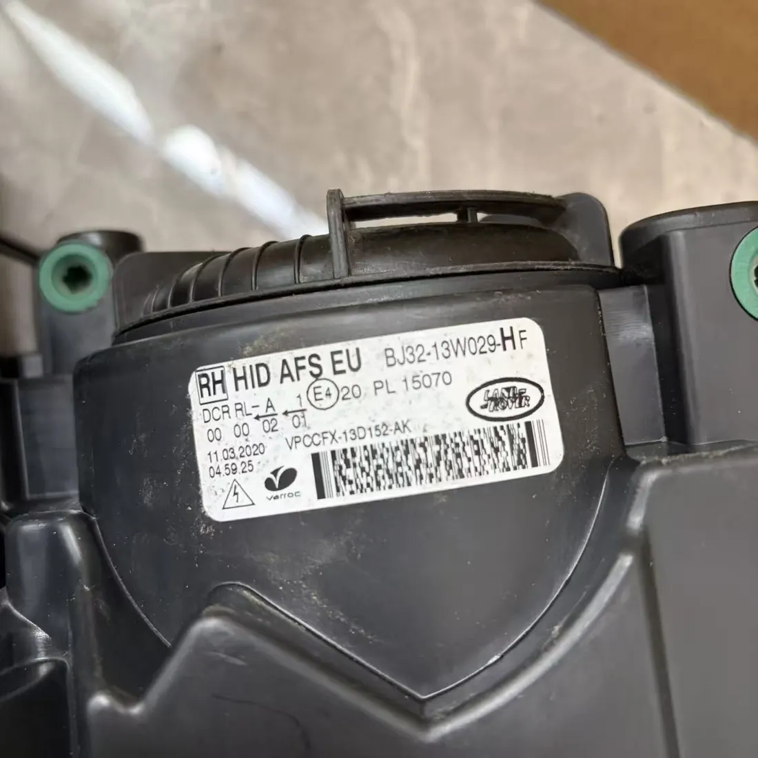 Range Rover Evoque L538 2012-2015 RH AFS Bi-Xenon Headlight Complete With Modules thumbnail 6