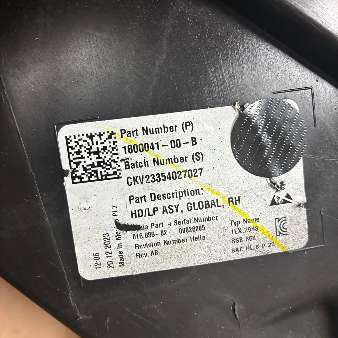 Tesla Model X Refresh 2021-2025 RH Global Matrix LED Headlight With Module 1800041-00-B thumbnail 3